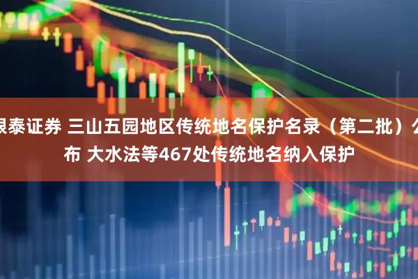银泰证券 三山五园地区传统地名保护名录（第二批）公布 大水法等467处传统地名纳入保护